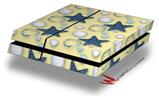 Vinyl Decal Skin Wrap compatible with Sony PlayStation 4 Original Console Starfish and Sea Shells Yellow Sunshine (PS4 NOT INCLUDED)