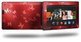 Bokeh Butterflies Red - Decal Style Skin fits 2013 Amazon Kindle Fire HD 7 inch