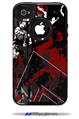 Baja 0003 Red Dark - Decal Style Vinyl Skin fits Otterbox Commuter iPhone4/4s Case (CASE SOLD SEPARATELY)