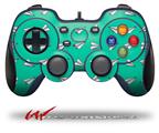 Paper Planes Turquoise - Decal Style Skin fits Logitech F310 Gamepad Controller (CONTROLLER SOLD SEPARATELY)