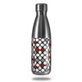Skin Decal Wrap for RTIC Water Bottle 17oz Locknodes 05 Red Dark (BOTTLE NOT INCLUDED)