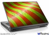 Laptop Skin (Large) - Two Tone Waves Neon Green Orange