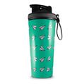 Skin Wrap Decal for IceShaker 2nd Gen 26oz Paper Planes Turquoise (SHAKER NOT INCLUDED)