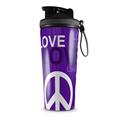 Skin Wrap Decal for IceShaker 2nd Gen 26oz Love and Peace Purple (SHAKER NOT INCLUDED)