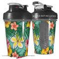 Decal Style Skin Wrap works with Blender Bottle 20oz Beach Flowers 02 Seafoam Green (BOTTLE NOT INCLUDED)