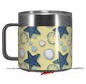 Skin Decal Wrap for Yeti Coffee Mug 14oz Starfish and Sea Shells Yellow Sunshine - 14 oz CUP NOT INCLUDED by WraptorSkinz