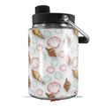 Skin Decal Wrap for Yeti Half Gallon Jug Sea Shells 02 White - JUG NOT INCLUDED by WraptorSkinz