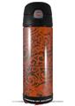 Skin Decal Wrap for Thermos Funtainer 16oz Bottle Folder Doodles Burnt Orange (BOTTLE NOT INCLUDED) by WraptorSkinz