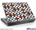 Laptop Skin (Small) - Locknodes 05 Red Dark