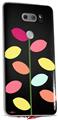 Skin Decal Wrap for LG V30 Plain Leaves On Black