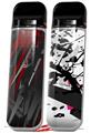 Skin Decal Wrap 2 Pack for Smok Novo v1 Baja 0014 Red Dark VAPE NOT INCLUDED