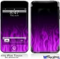 iPod Touch 2G & 3G Skin - Fire Flames Purple