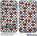 iPod Touch 2G & 3G Skin - Locknodes 05 Red Dark