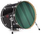 Decal Skin works with most 24" Bass Kick Drum Heads VintageID 25 Seafoam Green - DRUM HEAD NOT INCLUDED