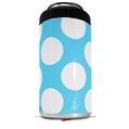 WraptorSkinz Skin Decal Wrap compatible with Yeti 16oz Tall Colster Can Cooler Insulator Kearas Polka Dots White And Blue (COOLER NOT INCLUDED)