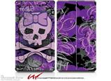 Purple Girly Skull - Decal Style skin fits Zune 80/120GB  (ZUNE SOLD SEPARATELY)
