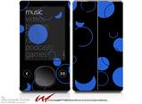 Lots of Dots Blue on Black - Decal Style skin fits Zune 80/120GB  (ZUNE SOLD SEPARATELY)