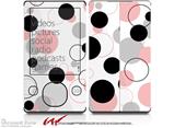 Lots of Dots Pink on White - Decal Style skin fits Zune 80/120GB  (ZUNE SOLD SEPARATELY)