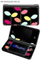 Plain Leaves On Black - Decal Style Skin fits Nintendo DSi XL (DSi SOLD SEPARATELY)