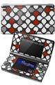 Locknodes 05 Red Dark - Decal Style Skin fits Nintendo 3DS (3DS SOLD SEPARATELY)