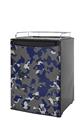 Kegerator Skin - WraptorCamo Old School Camouflage Camo Blue Navy (fits medium sized dorm fridge and kegerators)