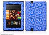 Gothic Punk Pattern BlueDecal Style Skin fits 2012 Amazon Kindle Fire HD 7 inch