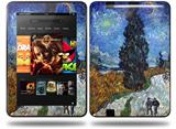 Vincent Van Gogh Van Gogh - Country Road In Provence By Night Decal Style Skin fits Amazon Kindle Fire HD 8.9 inch