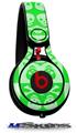 WraptorSkinz Skin Decal Wrap compatible with Beats Mixr Headphones Skull And Crossbones Pattern Green Skin Only (HEADPHONES NOT INCLUDED)